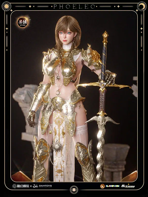 Fusion Fantasy FTDE-01 White Owl Phoeleo 1/6 with zinc-alloy armor and sword