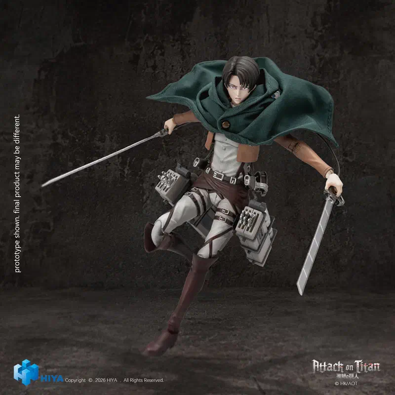 Hiya Toys Levi Ackerman 1/12 Survey Corps figure