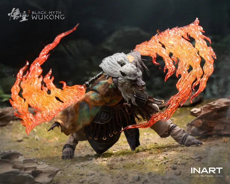 INART Action Guangzhi flame swords close-up