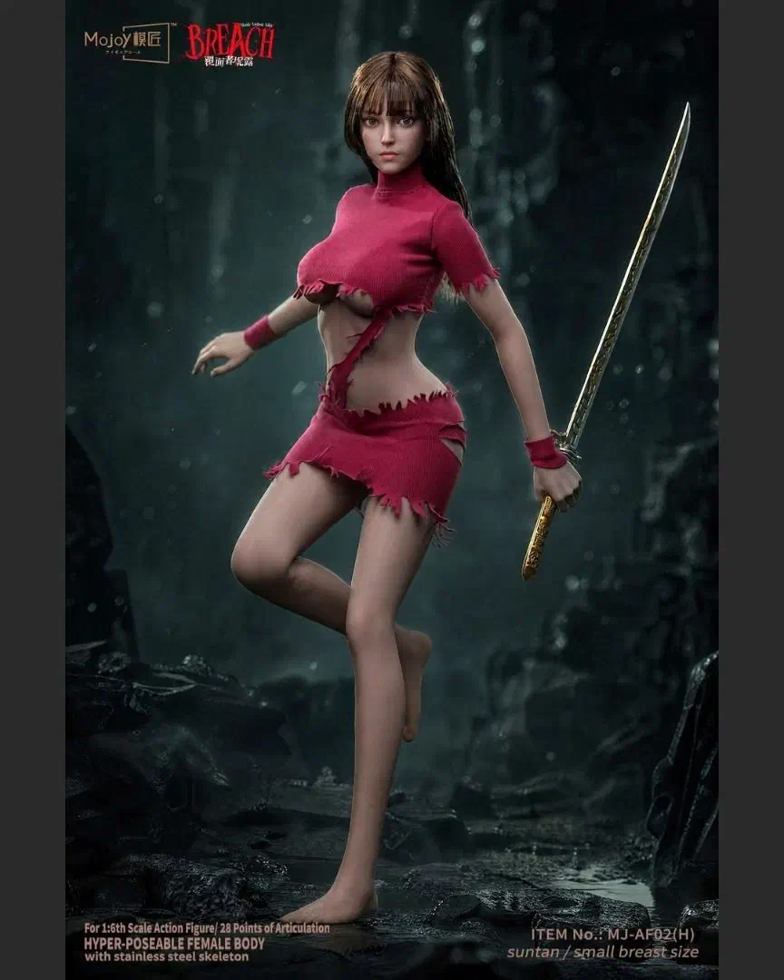 Mojoy Studio 覆面者 Mask-Veiled Nilu 1/6 official promotional image, red outfit version (MJ-AF02H)