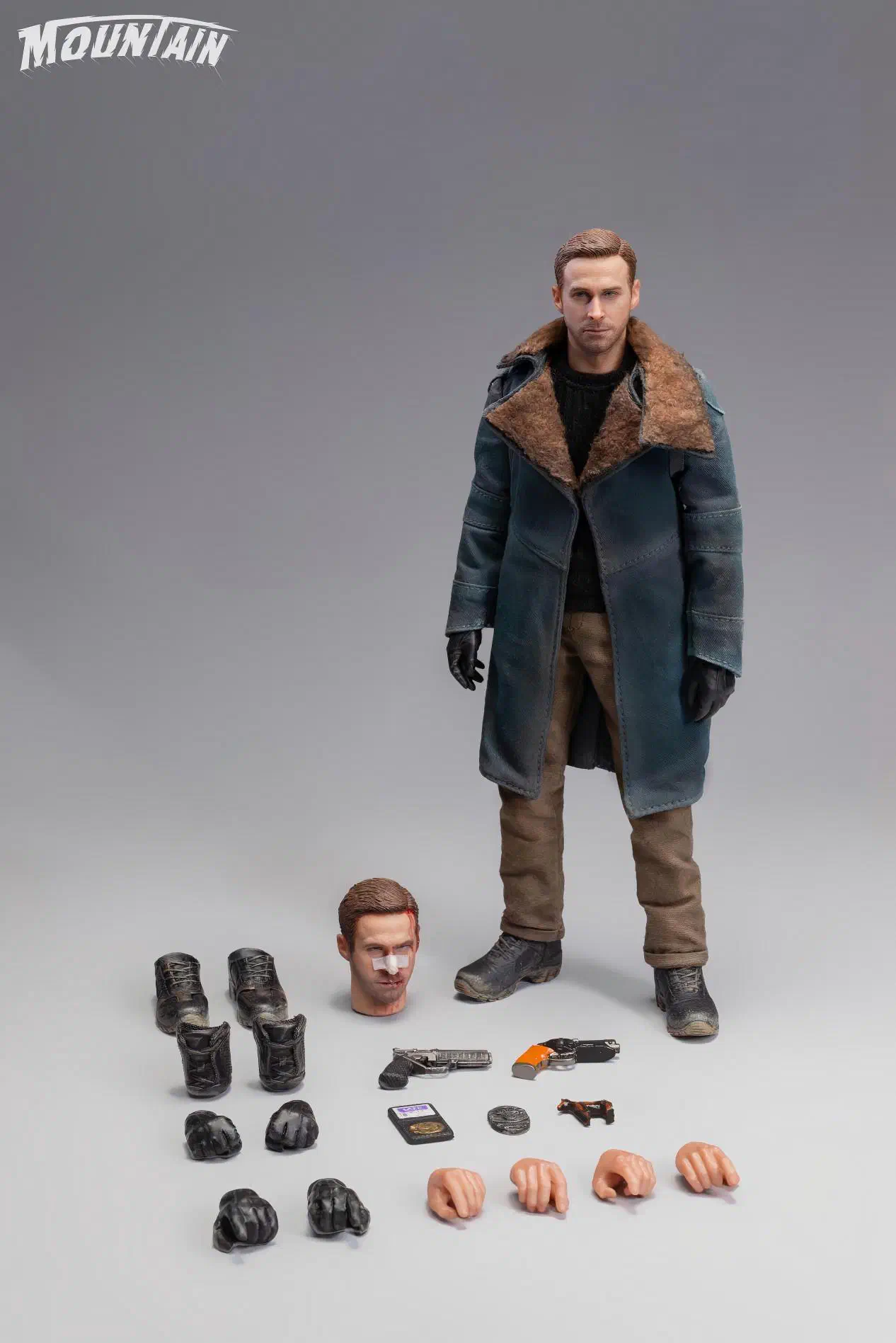 Mountain Studio Cybro 1/12 trench-coat figure