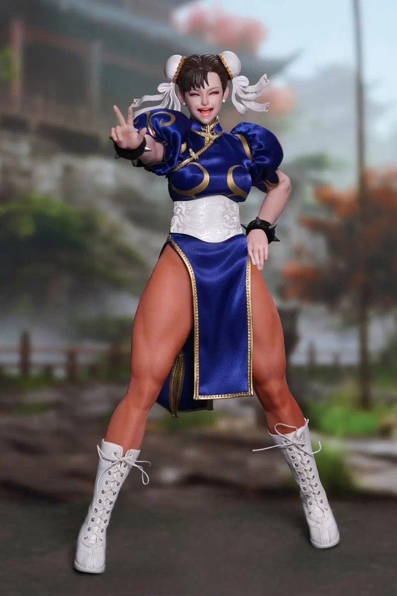 PlayToy P019EX Fighting Goddess Blue Ver alternate pose